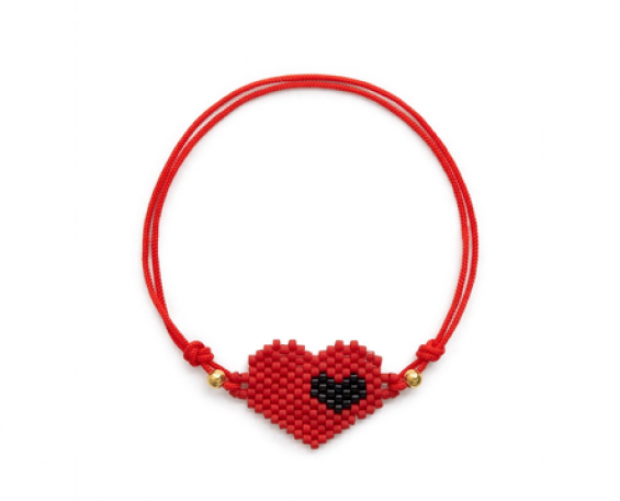 Pulsera Corazón Rojo Miyuk 