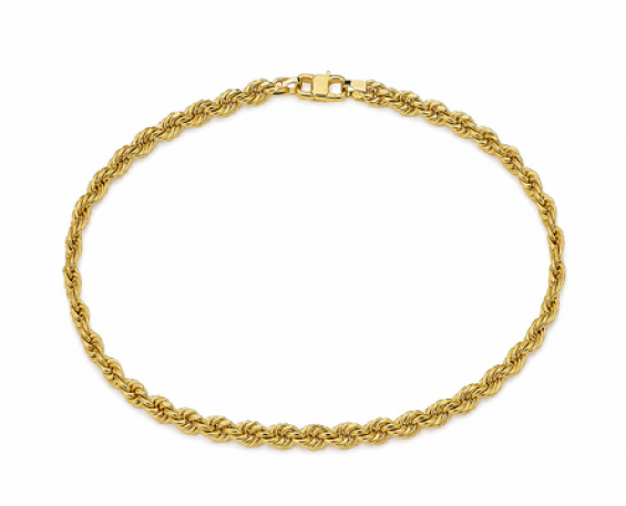 Pulsera Estilo Cuerda Dorada
