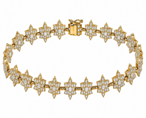 Pulsera Floral de Destellos