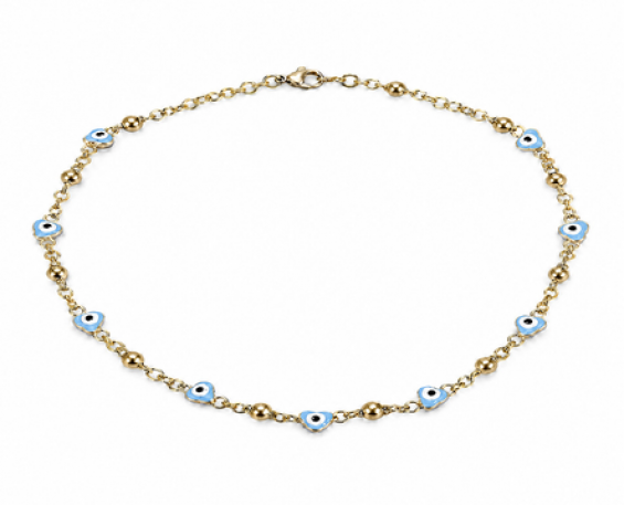 Collar Ojos Protectores y Corazones