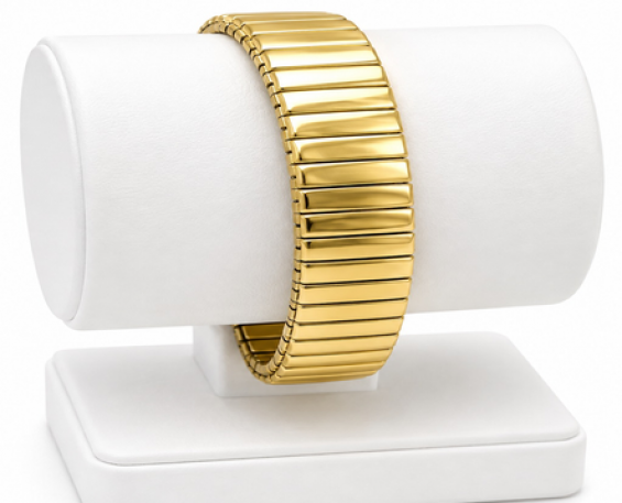 Brazalete Modular Dorado Extensible