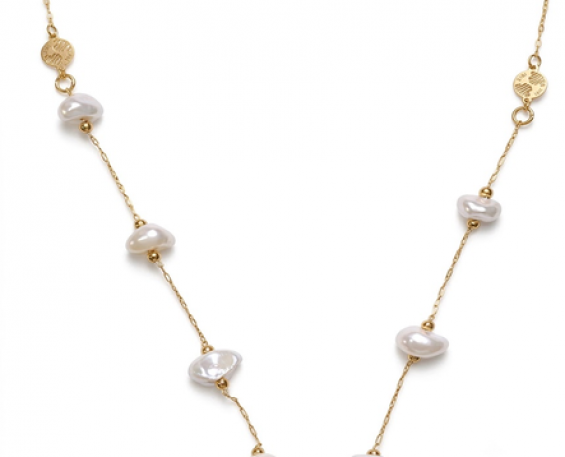 Collar de Perlas y Oro