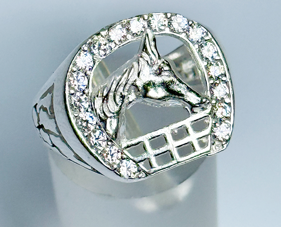 ANILLO DE PLATA CABALLO