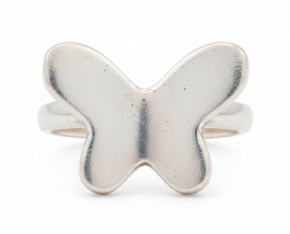 ANILLO DE PLATA CON FORMA DE MARIPOSA