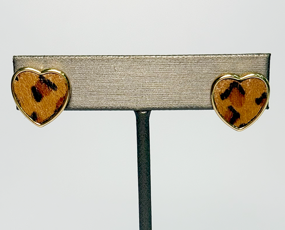 ARETE DE ACERO INOXIDABLE CORAZÓN ANIMAL PRINT