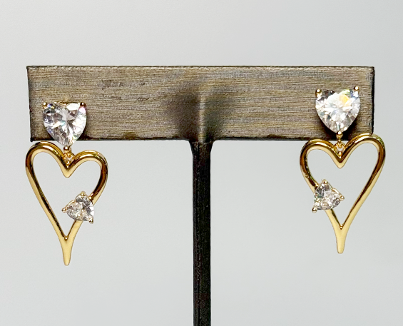 ARETE DE ACERO INOXIDABLE CORAZÓN DE CRISTAL