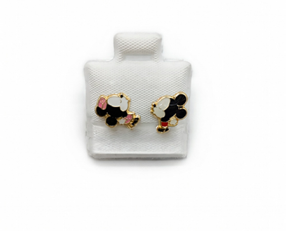 ARETES DE ORO DE MICKEY MOUSE