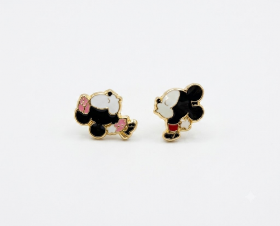 ARETES DE ORO DE MICKEY MOUSE