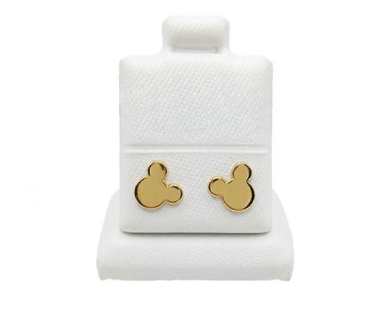 ARETES DE ORO DE MICKEY MOUSE 