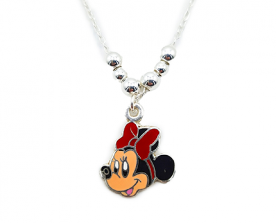 COLLAR PLATA.925 MINNIE 