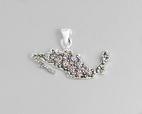DIJE DE PLATA DE MÉXICO CRISTALES