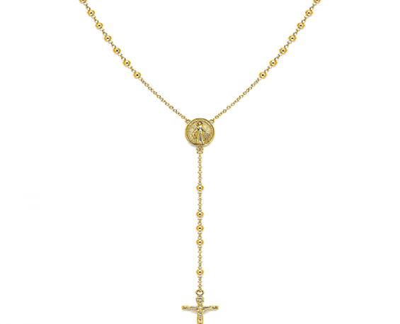 ROSARIO DE CHAPA DE ORO