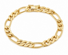 Pulsera de Eslabones Texturizados