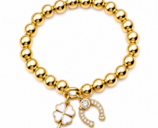 Pulsera Esferas con Dije de la Suerte