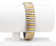 Brazalete Bicolor Plateado y Dorado