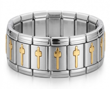 Brazalete con Cruces Doradas