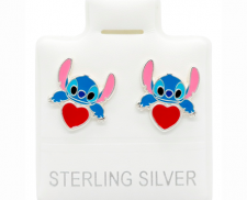 ARETES DE PLATA STICK CORAZON