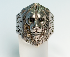 ANILLO DE ACERO INOXIDABLE LEÓN 