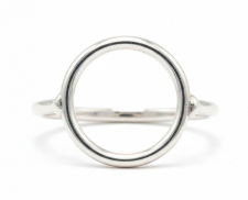 ANILLO DE PLATA CON FORMA DE CIRCULO