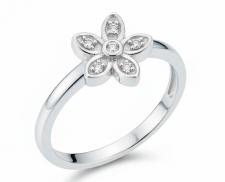 ANILLO DE PLATA CON FORMA DE FLOR
