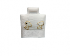 ARETES DE ORO DE SNNOPY