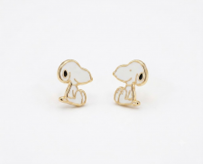 ARETES DE ORO DE SNNOPY