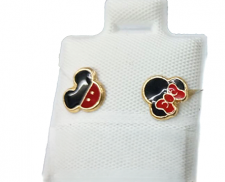 ARETES DE ORO DE MICKEY MOUSE