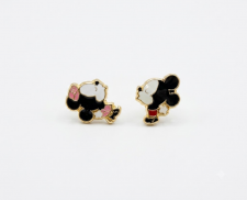 ARETES DE ORO DE MICKEY MOUSE