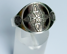 ANILLO DE PLATA NUDO DE BRUJA