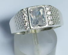 ANILLO DE PLATA CON DIAMANTE