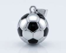 Dije balón de fútbol soccer clásico