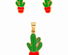 JUEGO DE ACERO INOXIDABLE DE CACTUS