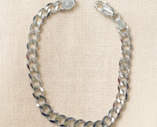 Pulsera de plata cadena redonda