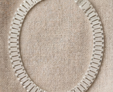 Pulsera cuadrada de plata