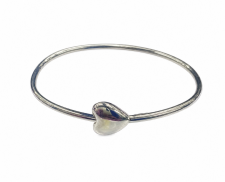 BRAZALETE DE CORAZÓN PLATA