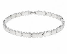 BRAZALETE CON DISEÑO DE OSITOS PLATA 