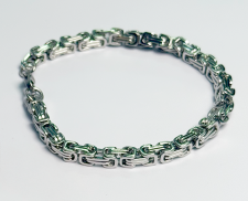 PULSERA DE ACERO INOXIDABLE PLATEADA 