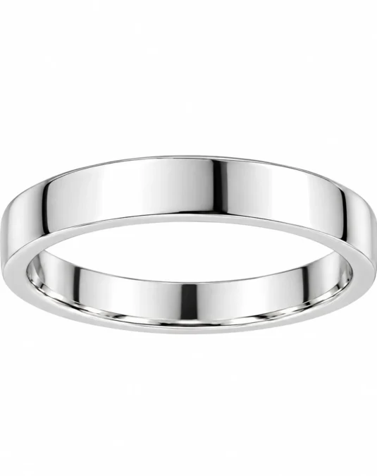Anillo-Argolla lisa plana