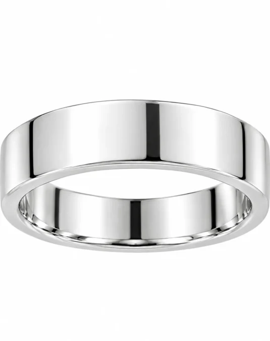 Anillo-Argolla lisa plana