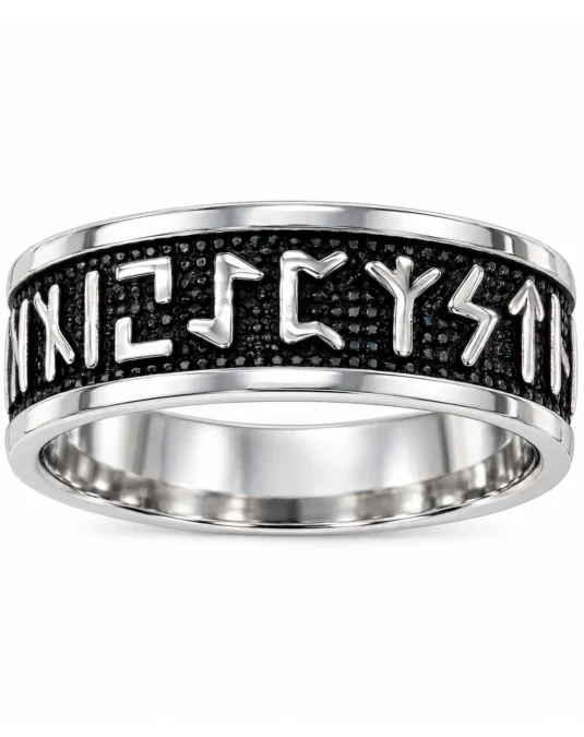 Anillo Caballero Banda Rúnica