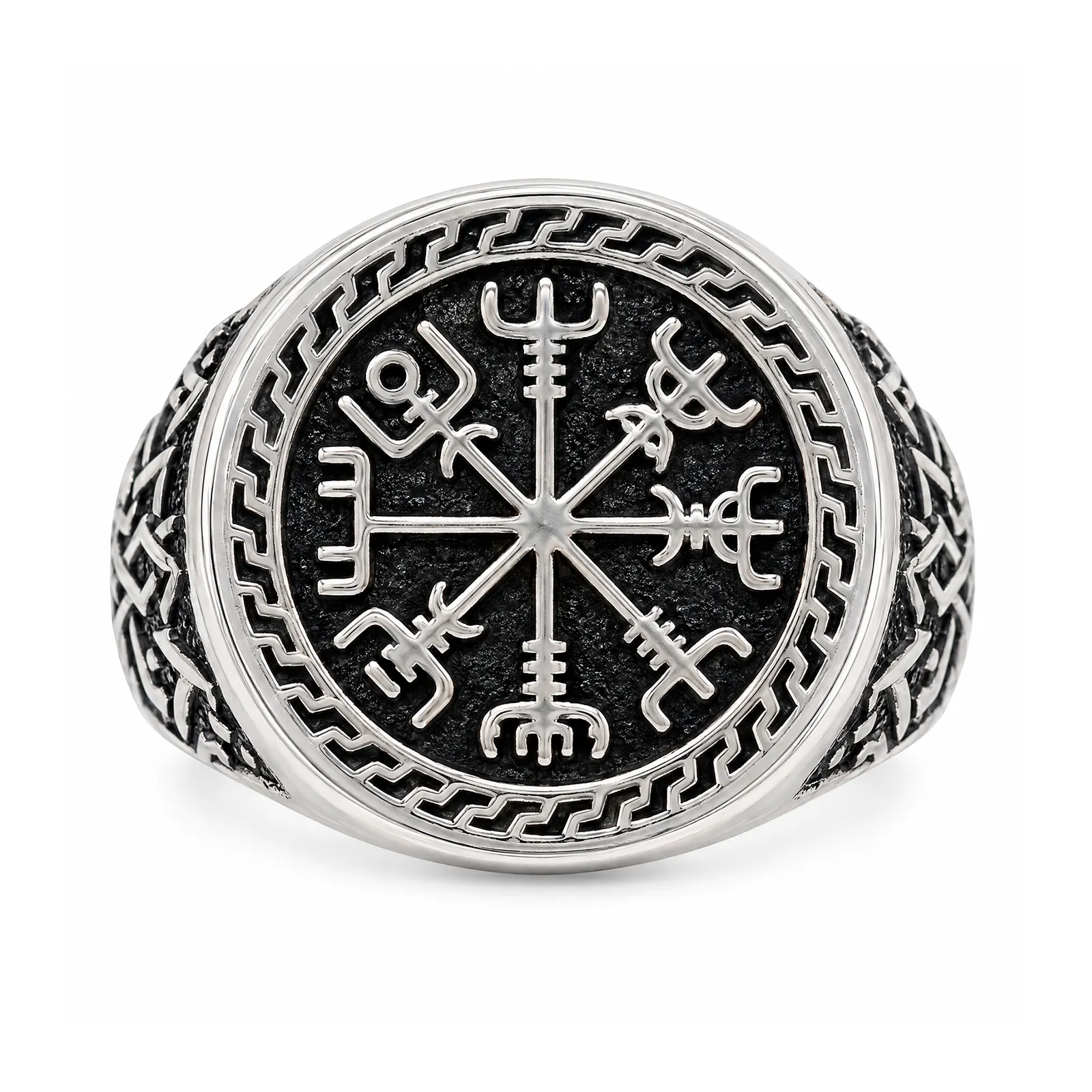 Anillo Caballero Brújula Nórdica