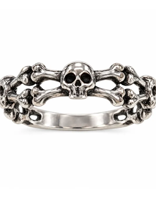 Anillo Caballero Calavera de Huesos
