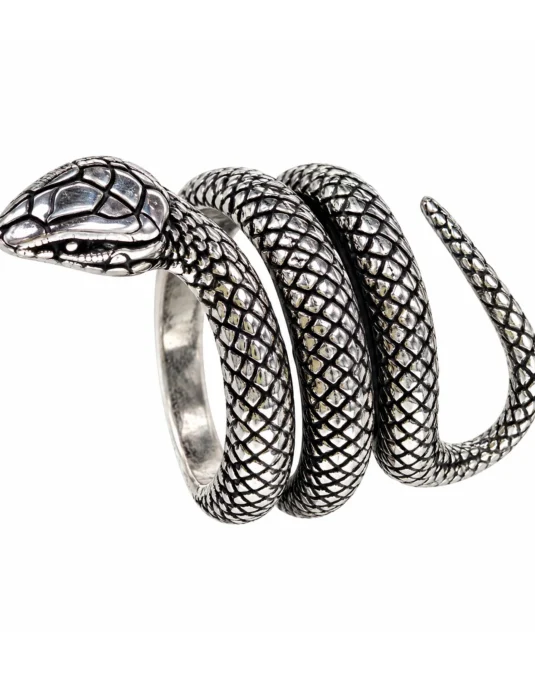 Anillo Caballero Serpiente Enrollada