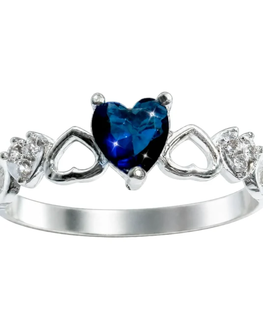 Anillo Corazón Azul