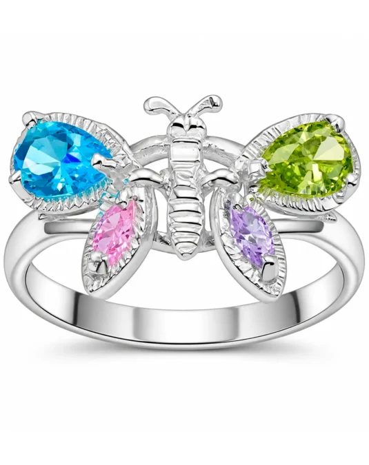 Anillo Mariposa Multicolor