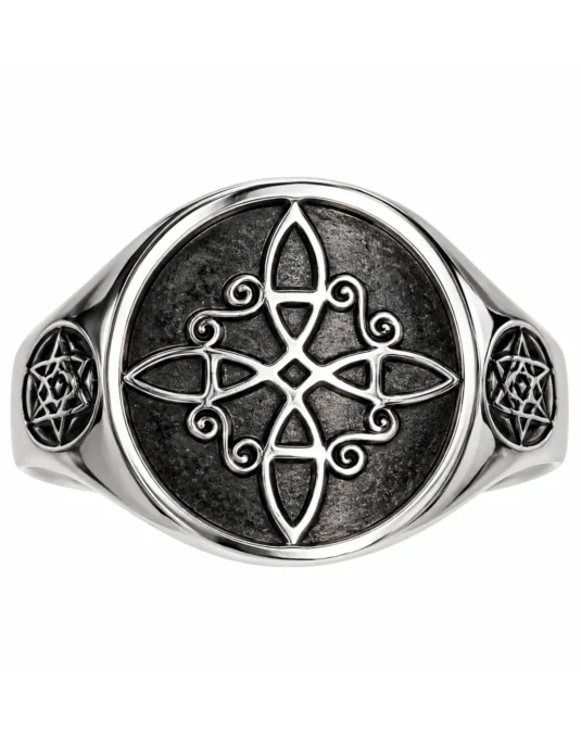 Anillo Nudo de Bruja Protector