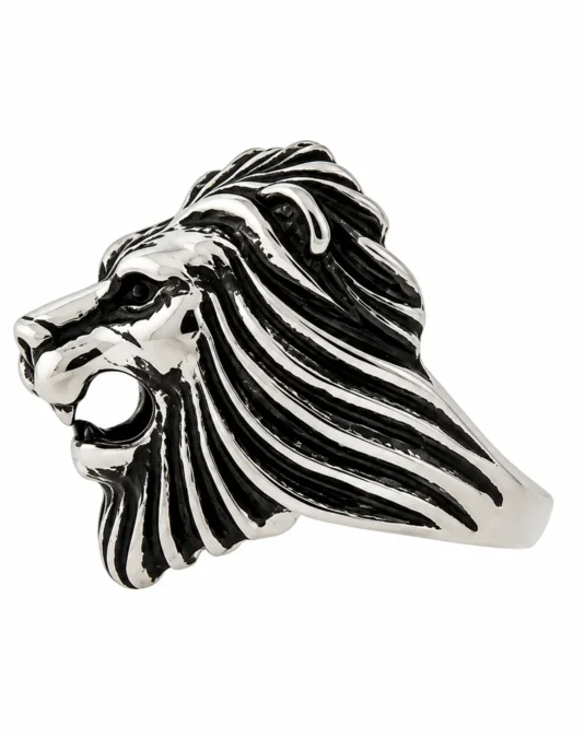Anillo Plateado en Relieve