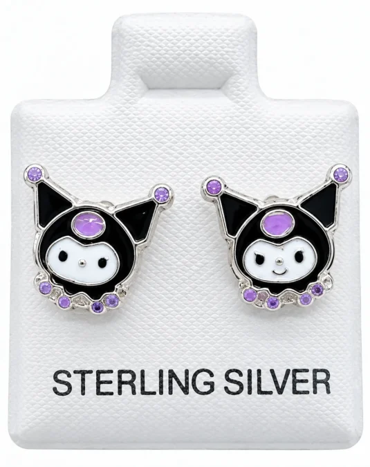 Aretes de Plata Kuromi