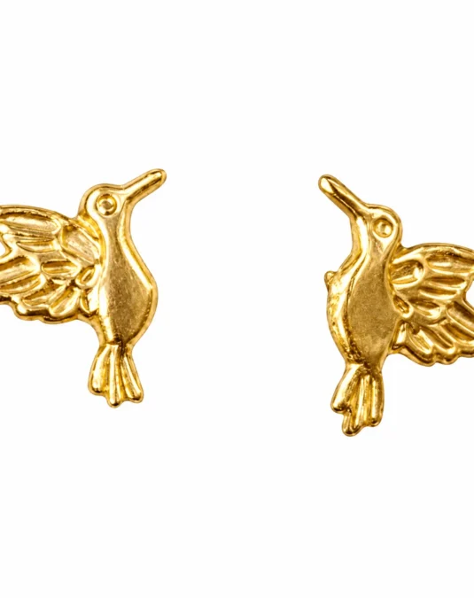 Aretes de Oro de Colibri