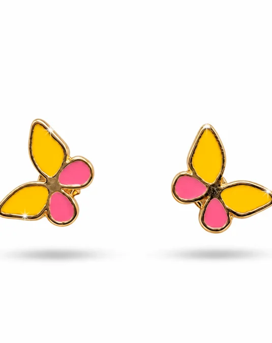 Aretes de Oro de Mariposas